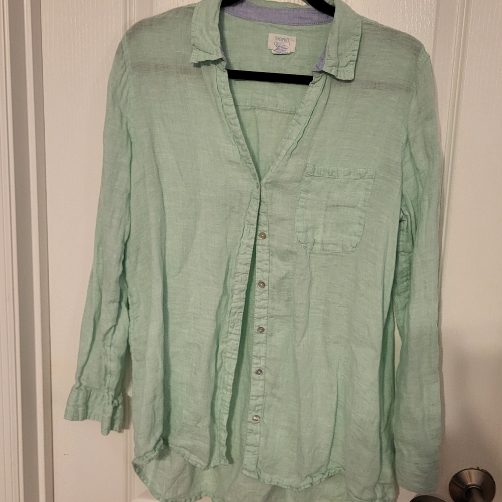 Sigrid Olsen Linen Top